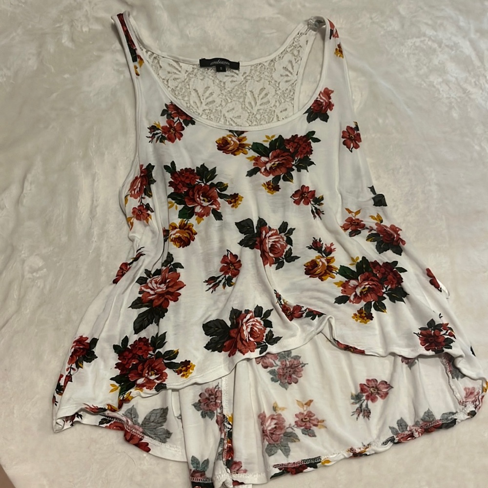 Floral tank top crop top